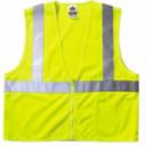 Safety Vest, Mesh, Lime, 4XL,5XL