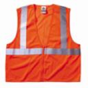 Safety Vest, Mesh, Orange, 2XL/3XL