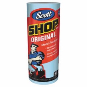 Scott Shop Towels, Roll, Blue